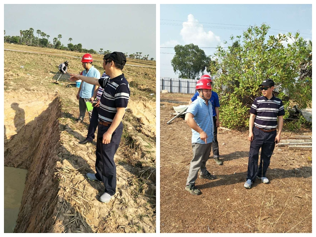 陈云总司理到柬埔寨工程检查指导事情