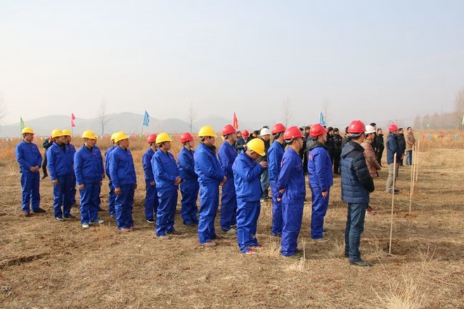 7790必发集团华润新能源叶县向阳风电110kV送出工程举行开工仪式