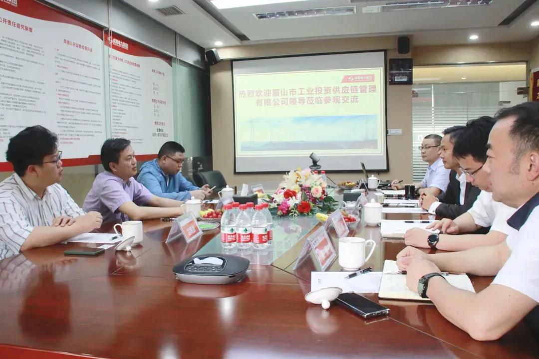 眉山市工业投资供应链治理有限公司向导一行莅临集团总部旅行交流