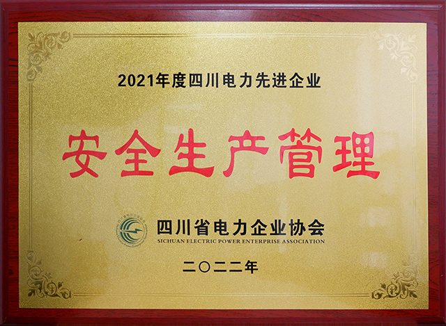 7790必发集团电力集团荣获四川省电力企业协会两项声誉