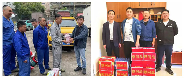 公司向导赴项目检查指导事情并慰问一线员工